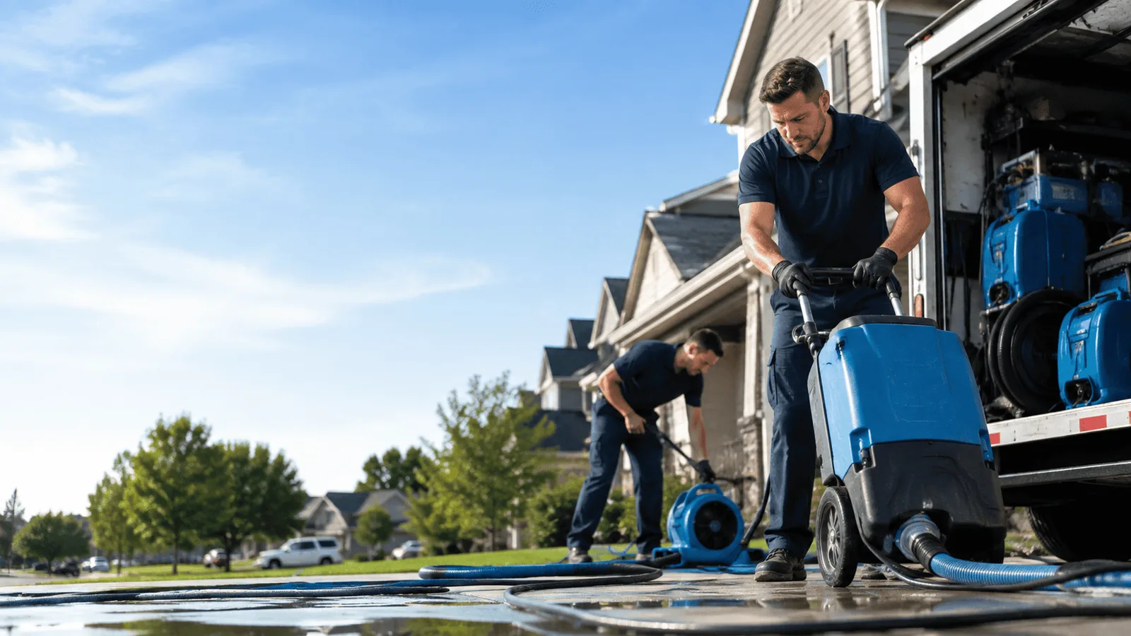 Dehumidification being performed in Taos Ski Valley, NM